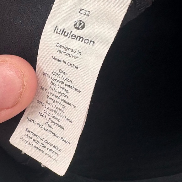 Lululemon take power bra black 32e - Picture 3 of 3